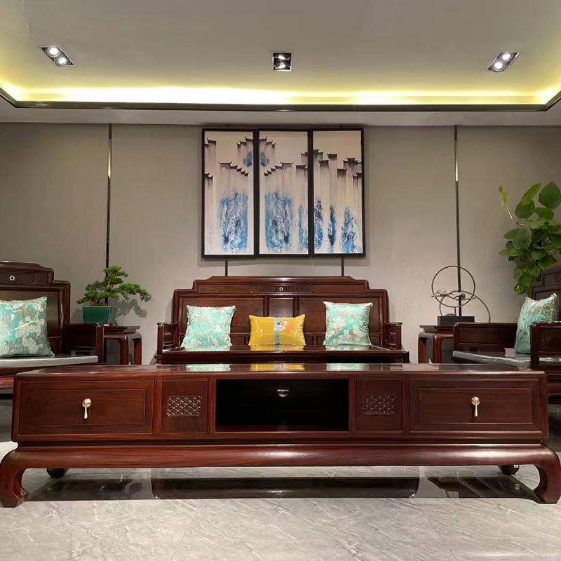 Mahogany TV Console Cabinet
