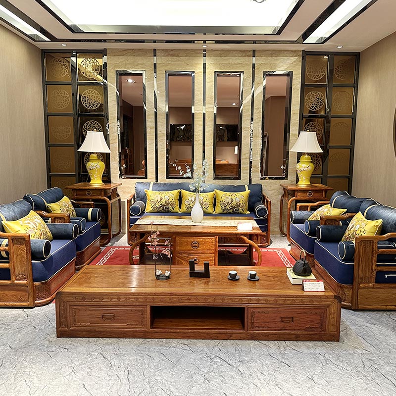 Novae Chinese Style Mahogany Sofa
