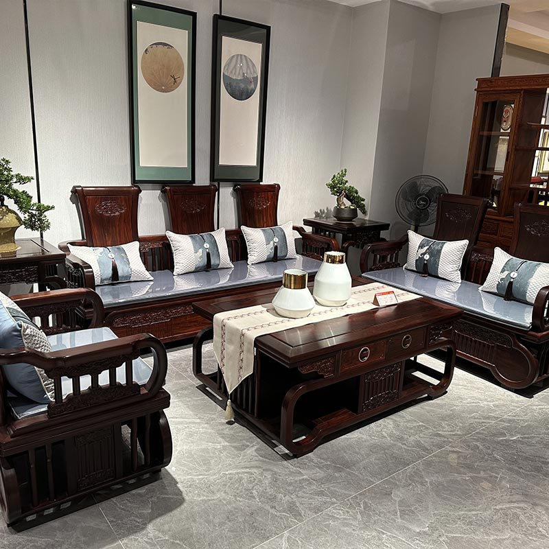 Lignum solidum Sofa Novae Chinese Style